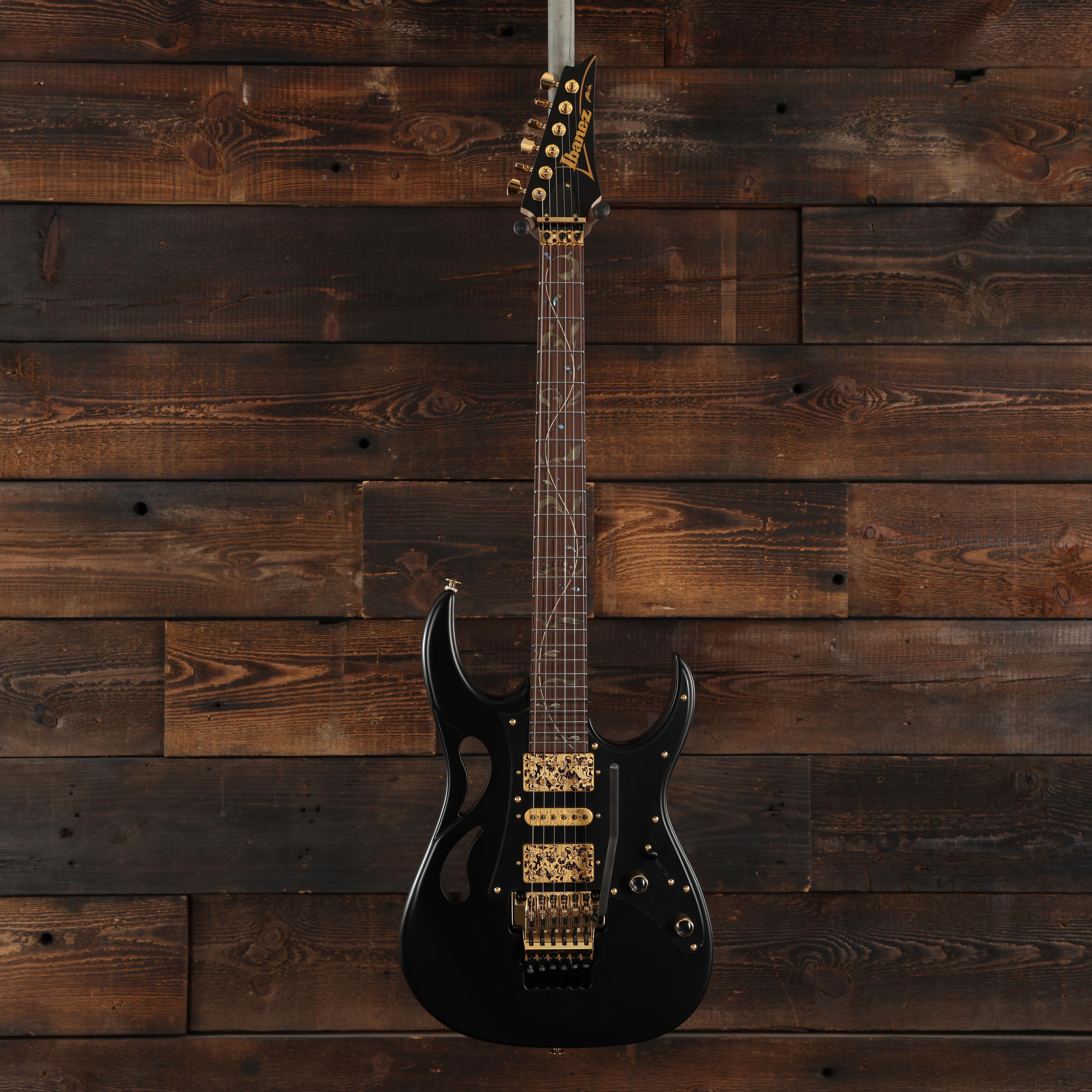 Ibanez Steve Vai Signature PIA Guitar in Onyx Black - Andertons